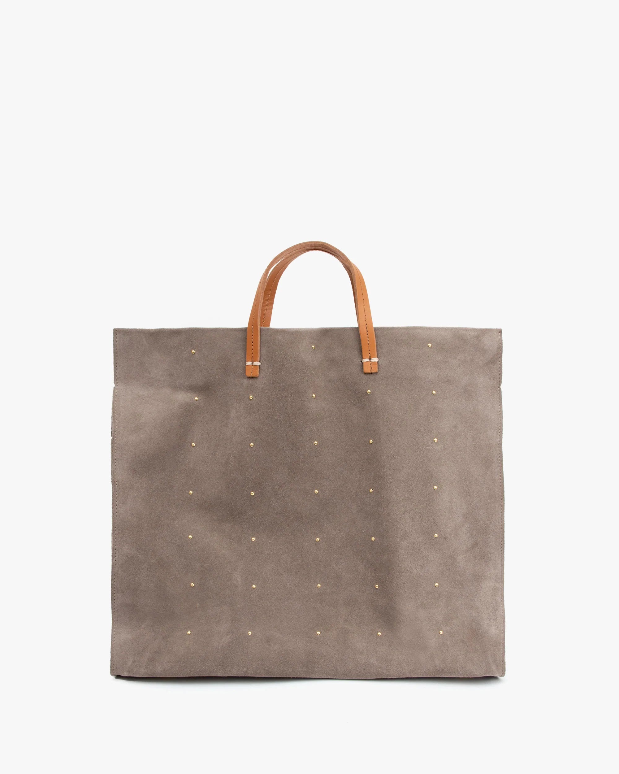 Clare V. Perforated Leather Tote - Neutrals Totes, Handbags