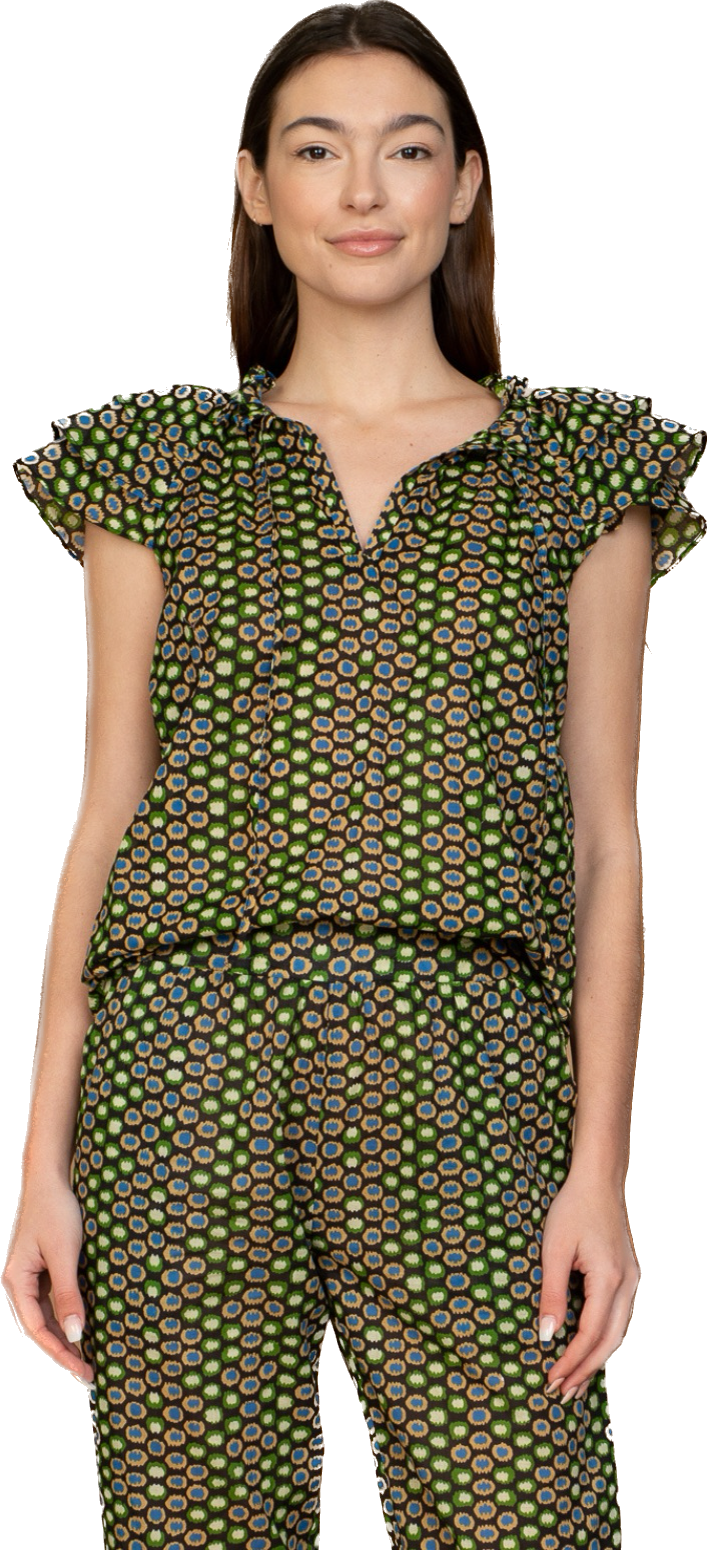 Olivia James The Label Astrid Top in Dot to Dot