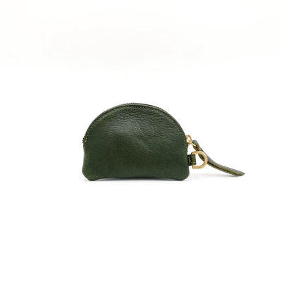TAH Bags Half Moon Coin Purse in Black, Olive, and Red
