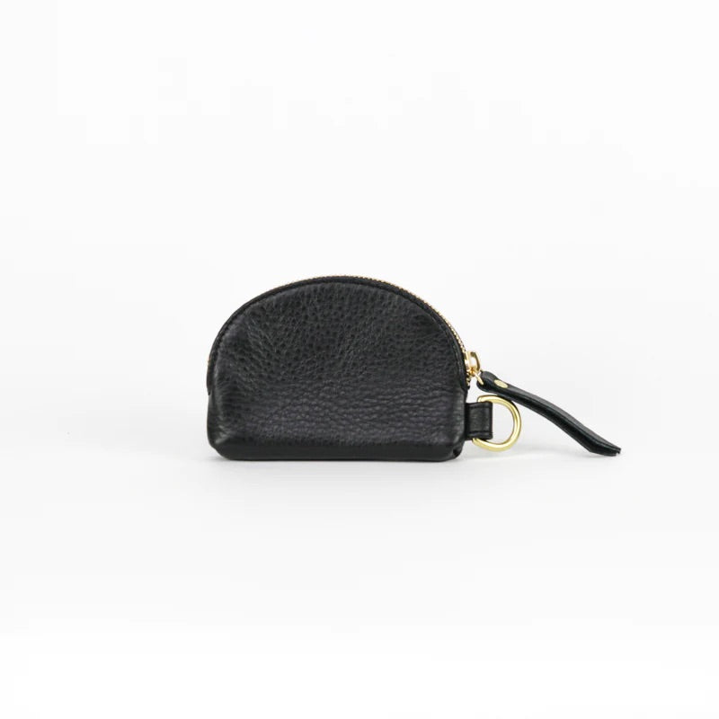 TAH Bags Half Moon Coin Purse in Black, Olive, and Red