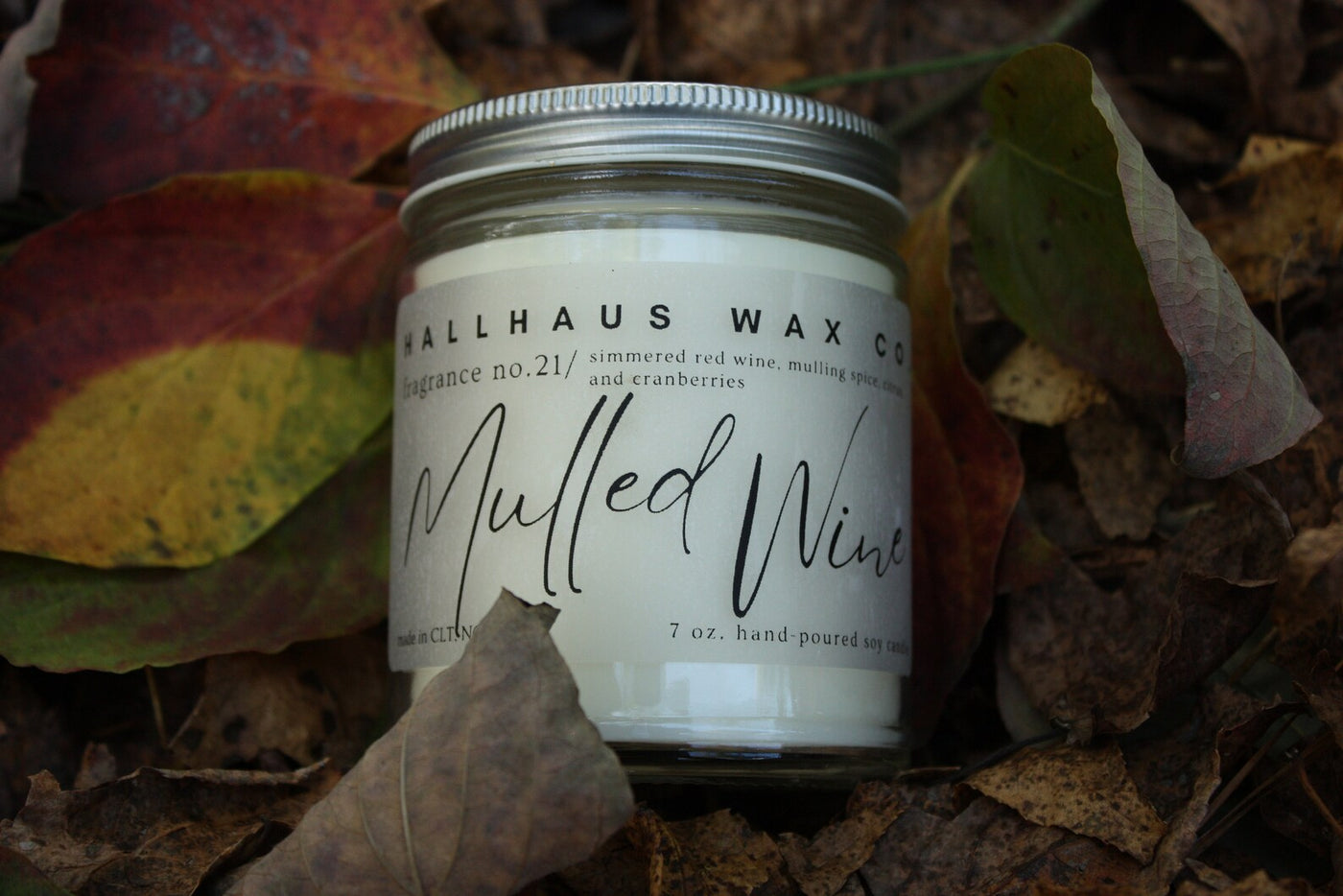Hallhaus Wax Co No. 21 Jar Candle in Mulled Wine