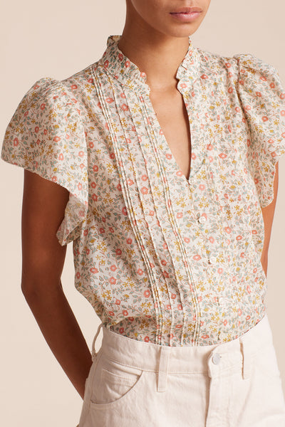 Trovata Cate Blouse in Porcelain Ivy
