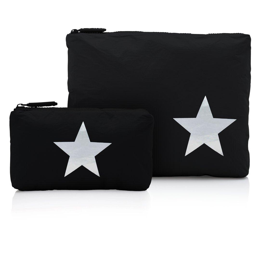 Hi Love Set of Two Packs in Black with Silver Star