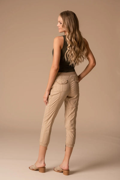 Marrakech Johnny Solid Stretch Poplin Pant in Bisque