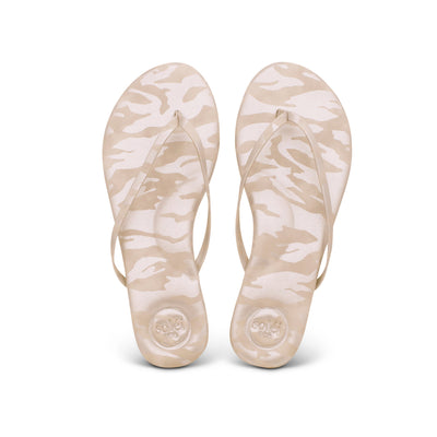 Solei Sea Indie Sandal in Metallic Tan Camo